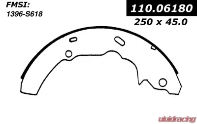Centric C-Tek Brake Shoes 110.06180 - 110.06180