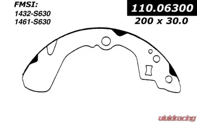 Centric C-Tek Brake Shoes 110.06300 - 110.06300