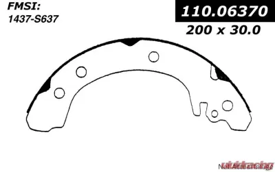 Centric C-Tek Brake Shoes 110.06370 - 110.06370