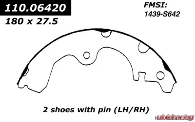 Centric C-Tek Brake Shoes 110.06420 - 110.06420