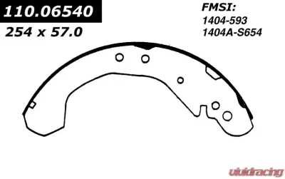 Centric C-Tek Brake Shoes 110.06540 - 110.06540
