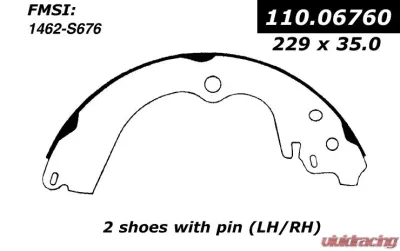 Centric C-Tek Brake Shoes 110.06760 - 110.06760