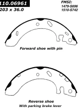 Centric C-Tek Brake Shoes 110.06961                                     - 110.06961 - Image 4