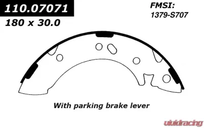 Centric C-Tek Brake Shoes 110.07071 - 110.07071