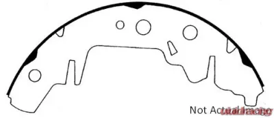 Centric C-Tek Brake Shoes 110.07140 - 110.07140