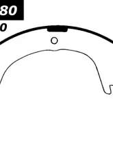 Centric C-Tek Brake Shoes 110.07280                                     - 110.07280 - Image 4