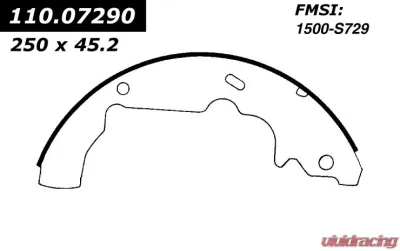 Centric C-Tek Brake Shoes 110.07290 - 110.07290
