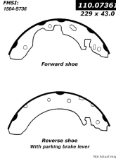 Centric C-Tek Brake Shoes 110.07361                                     - 110.07361 - Image 2