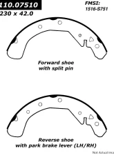 Centric C-Tek Brake Shoes 110.07510                                     - 110.07510 - Image 2