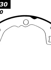 Centric C-Tek Brake Shoes 110.07630                                     - 110.07630 - Image 4
