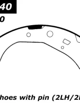 Centric C-Tek Brake Shoes 110.07640                                     - 110.07640 - Image 2