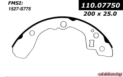 Centric C-Tek Brake Shoes 110.07750 - 110.07750