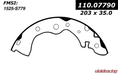 Centric C-Tek Brake Shoes 110.07790 - 110.07790