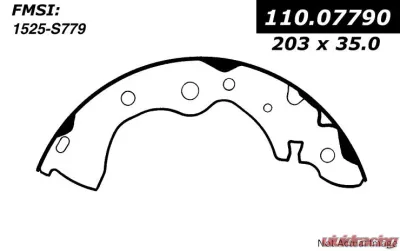 Centric C-Tek Brake Shoes 110.07790 - 110.07790