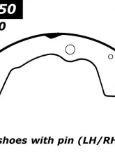 Centric C-Tek Brake Shoes 110.07850                                     - 110.07850 - Image 2