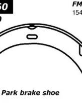 Centric C-Tek Parking Brake Shoes 110.08160                                     - 110.08160 - Image 4