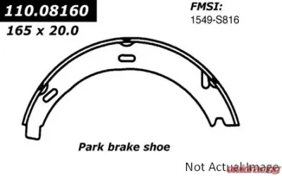 Centric C-Tek Parking Brake Shoes 110.08160 - 110.08160