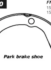 Centric C-Tek Parking Brake Shoes 110.08450                                     - 110.08450 - Image 4