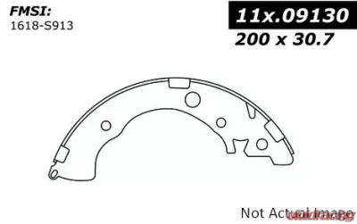 Centric C-Tek Brake Shoes 110.09130 - 110.09130