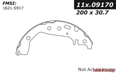 Centric C-Tek Brake Shoes 110.09170 - 110.09170