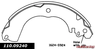 Centric C-Tek Brake Shoes 110.09240 - 110.09240