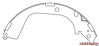 Centric C-Tek Brake Shoes 110.09600 - 110.09600