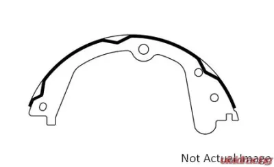 Centric C-Tek Brake Shoes 110.09960 - 110.09960
