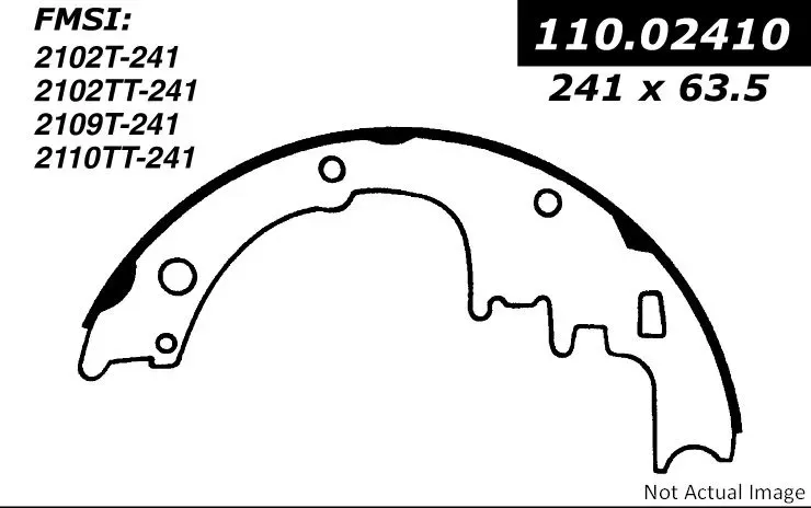 Centric Premium Brake Shoes 111.02410 - 111.02410