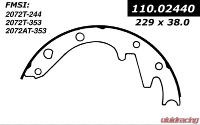 Centric Premium Brake Shoes 111.02440 - 111.02440