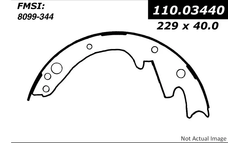 Centric Premium Brake Shoes 111.03440 - 111.03440
