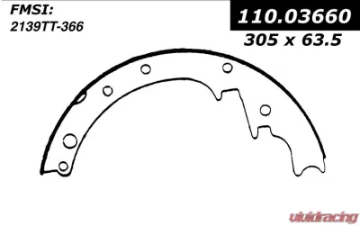 Centric Premium Brake Shoes 111.03660 - 111.03660
