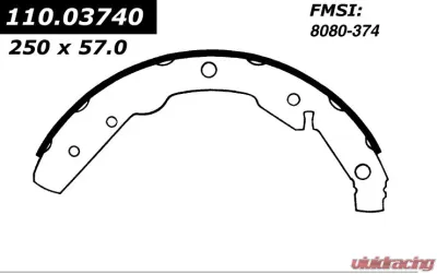 Centric Premium Brake Shoes 111.03740 - 111.03740