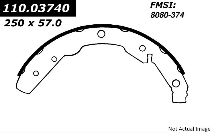 Centric Premium Brake Shoes 111.03740 - 111.03740