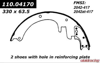 Centric Premium Brake Shoes 111.04170 - 111.04170