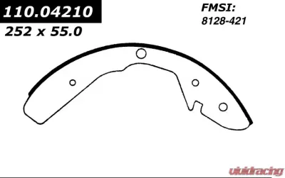 Centric Premium Brake Shoes 111.04210 - 111.04210