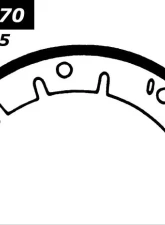 Centric Premium Brake Shoes 111.04370                                     - 111.04370 - Image 2