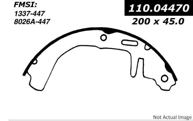 Centric Premium Brake Shoes 111.04470 - 111.04470