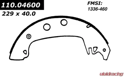 Centric Premium Brake Shoes 111.04600 - 111.04600