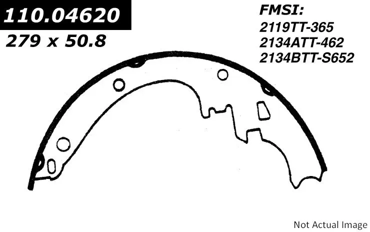 Centric Premium Brake Shoes 111.04620 - 111.04620