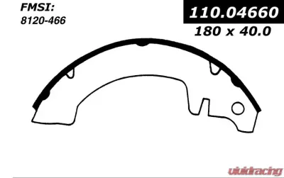 Centric Premium Brake Shoes 111.04660 - 111.04660