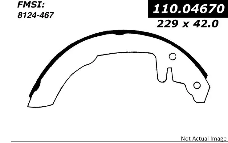 Centric Premium Brake Shoes 111.04670 - 111.04670