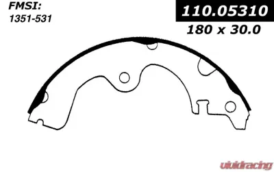 Centric Premium Brake Shoes 111.05310 - 111.05310