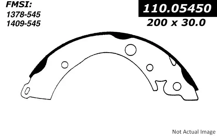 Centric Premium Brake Shoes 111.05450 - 111.05450