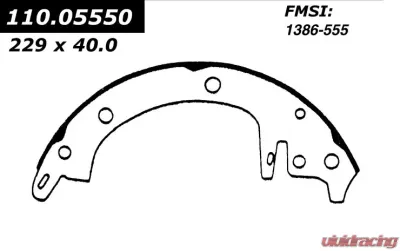 Centric Premium Brake Shoes 111.05550 - 111.05550