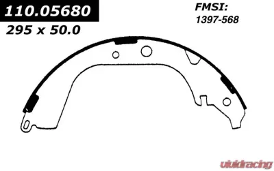 Centric Premium Brake Shoes 111.05680 - 111.05680