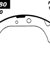 Centric Premium Brake Shoes 111.05680                                     - 111.05680 - Image 2