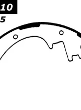 Centric Premium Brake Shoes 111.05810                                     - 111.05810 - Image 2
