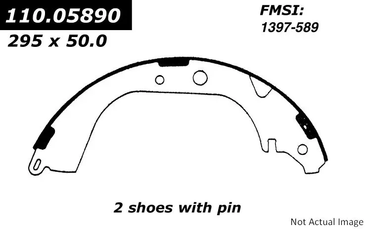Centric Premium Brake Shoes 111.05890 - 111.05890