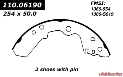 Centric Premium Brake Shoes 111.06190 - 111.06190