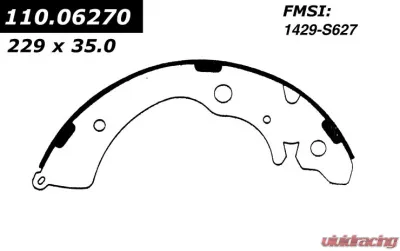 Centric Premium Brake Shoes 111.06270 - 111.06270